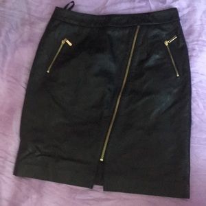 *HP* Boston Proper Genuine Leather Pencil Skirt